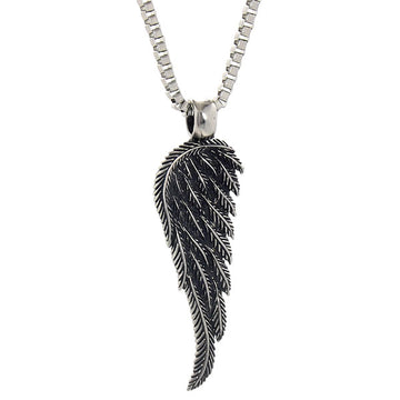 Silver Angel Feather Wing Necklace Chain Toronto New York London Vancouver  UK