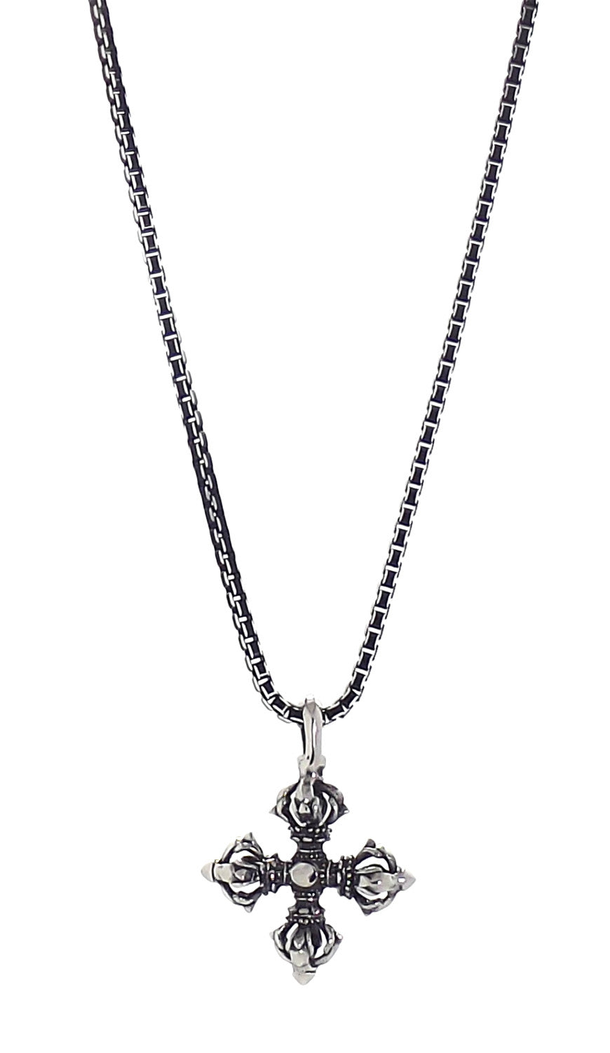 Necklace - Silver Vajra Star Necklace - Tossari
 - 3